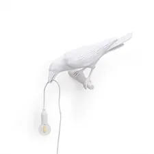 Seletti 00124525; 14734 Настенный светильник Bird Looking Left White