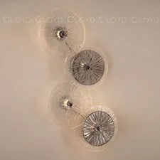 Cloyd 20320 Бра HELION - A W4 высота - 62 см, хром дымчатое стекло
