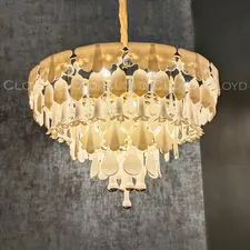 Cloyd 11456 Люстра PLINSE C12 диаметр - 61 см, керамика золото
