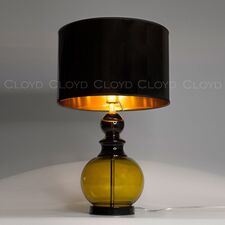Cloyd 30118 Настольная лампа PONTIFICA T1 высота - 61 см, латунь янтарное стекло