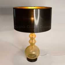 Cloyd 30126 Настольная лампа TAMPLIERA T1 высота - 72 см, латунь янтарный стекло