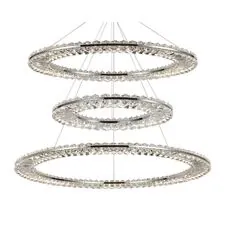 Newport S8240_043CH Ветрикальная композиция из трех плоских колец хром №55