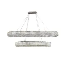 Newport S8240_082CH Вертикальная композиция из двух овалов колец хром №82