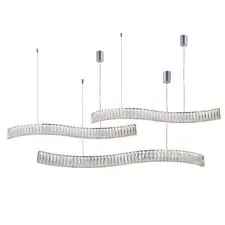 Newport S8240_068CH Горизонтальная композиция из трех одиночных волн хром №68