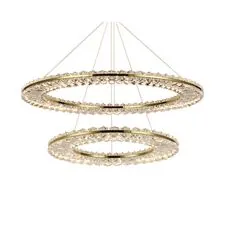 Newport S8240_038G Вертикальная композиция из двух плоских колец золото №50