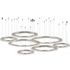 Newport S8240_049CH Горизонтальные композиция из семи плоских колец хром №61