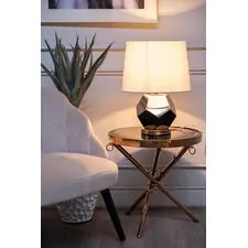 Garda Decor 22-88259 Лампа настольная  плафон белый  d30*55см