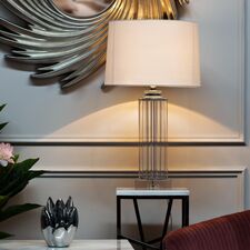 Garda Decor 22-87529 Лампа настольная плафон белый Д40,5 В73