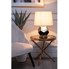 Garda Decor 22-88259 Лампа настольная  плафон белый  d30*55см