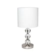 Garda Decor 22-86654 Лампа настольная плафон белый Н.51см