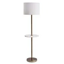 Garda Decor 22-88338FL Торшер с мраморн.столиком плафон белый 38*h.150 см