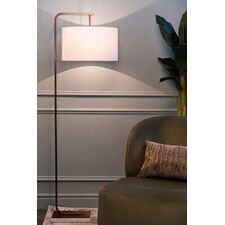 Garda Decor 22-89017FL Торшер плафон белый 42*h.155 см