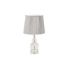 Garda Decor X387275 Лампа настольная (плафон серебряный) d26.5см, h.47см