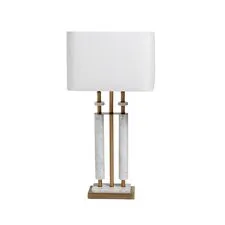 Garda Decor 22-89158 Лампа настольная плафон белый Н.85см