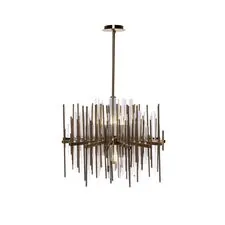 Garda Decor 92EL-YG60832-8P Люстра латунь d.64см