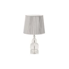 Garda Decor X387275 Лампа настольная (плафон серебряный) d26.5см, h.47см