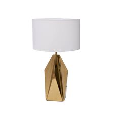 Garda Decor K2KM1253TG-CW Лампа настольная d45*h72см плафон кремовый