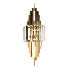 Garda Decor 92EL-YG0122 Бра латунь, стекло прозр. 21,5*h58см