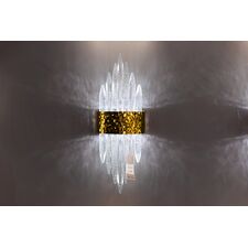 Garda Decor 62GDW-920-500 Бра золото, стекло прозрач. 18*h50см