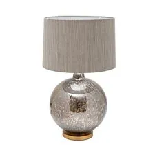 Garda Decor 22-89270 Лампа настольная плафон бежевый d42*h73см
