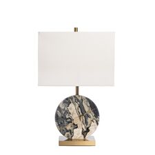 Garda Decor K2KM15690 Лампа настольная h65см плафон белый