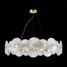 ST LUCE SL1657.203.10 Люстра подвесная ST-Luce Золотистый/Прозрачный E14 10*40W FLERO