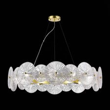 ST LUCE SL1657.203.10 Люстра подвесная ST-Luce Золотистый/Прозрачный E14 10*40W FLERO
