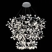 ST LUCE SL379.103.486 Люстра подвесная ST-Luce Серебристый/Белый LED 486*0,5W 3500K RAFINA