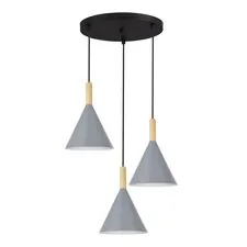 EVOLUCE SLE1255-433-03 Светильник подвесной Черный/Серый E27 3*40W
