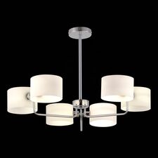EVOLUCE SLE1121-102-06 Светильник потолочный Хром/Молочно-Белый E14 6*40W AERIN