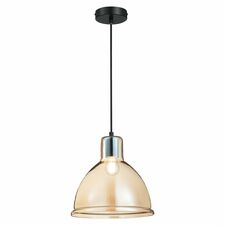 EVOLUCE SLE114723-01 Подвес Черный/Янтарный E27 1*60W