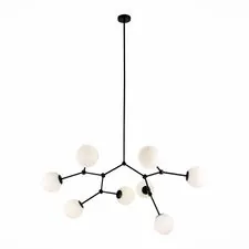 ST LUCE SL1506.403.08 Люстра подвесная ST-Luce Черный/Белый E14 8*40W