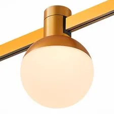 ST LUCE ST815.206.05 Магнитный трековый светильник FARM Золотистый LED 1*5W 3000K 89Lm Ra90 120 IP20 D75xH10