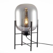 ST LUCE SL1050.704.01 Прикроватная лампа ST-Luce Черный/Дымчатый E27 1*40W