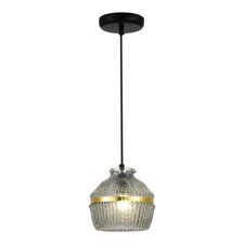 ST LUCE SL1661.413.01 Светильник подвесной Черный/Дымчатый E27 1*40W