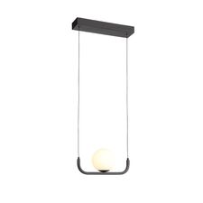 ST LUCE SL1581.403.01 Светильник подвесной Черный/Белый LED 1*8W 3200K