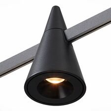 ST LUCE ST813.406.05 Магнитный трековый светильник FARM Черный LED 1*5W 3000K 325Lm Ra90 60 IP20 D70xH115 24