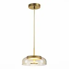 ST LUCE SL6002.203.01 Подвес ST-Luce Золотистый/Янтарный LED 1*7W 4000K