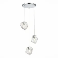 ST LUCE SL1175.103.03 Светильник подвесной ST-Luce Хром/Прозрачный E14 3*40W