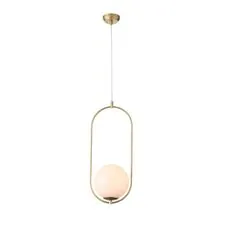 ST LUCE SL1118.203.01 Светильник подвесной ST-Luce Золотистый/Белый E27 1*40W
