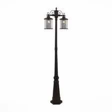 ST LUCE SL080.425.02 Светильник уличный наземный ST-Luce Темный кофе/Прозрачный, Темный кофе E27 2*100W