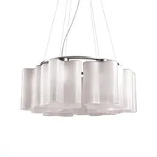 ST LUCE SL117.503.06 Люстра подвесная ST-Luce Серебристый/Белый с полосками E27 6*60W