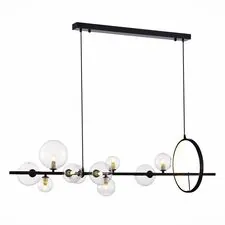 ST LUCE SL1165.423.15 Светильник подвесной ST-Luce Черный/Прозрачный G4 10+1*5W 4000K