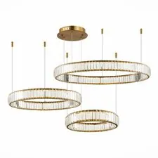 ST LUCE SL1622.313.03 Люстра подвесная ST-Luce Латунь/Прозрачный LED 1*122W 4000K
