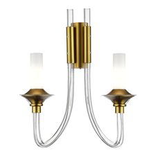 ST LUCE SL1241.201.02 Бра ST-Luce Золотистый/Белый E14 2*40W