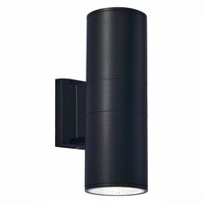 ST LUCE SL074.401.02 Светильник уличный настенный Черный/Черный LED 2*8W 4000K