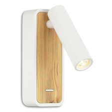 ST LUCE ST160.531.03 Светильник настенный Белый, Светлое дерево/Белый LED 1*3W 3000K