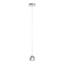 ST LUCE SL6017.101.01 Светильник подвесной ST-Luce Хром/Прозрачный с пузырьками воздуха LED 1*3W 3000K