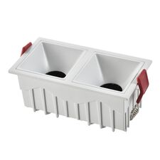 ST LUCE ST757.548.20 Светильник встраиваемый. Белый LED 2*10W 60° IP20 L65xW126xH52 85-265V В комплекте