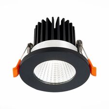 ST LUCE ST704.448.10 Светильник встраиваемый Черный LED 1*10W 4000K 900Lm Ra>90 38° IP20 D80xH60 170-240V